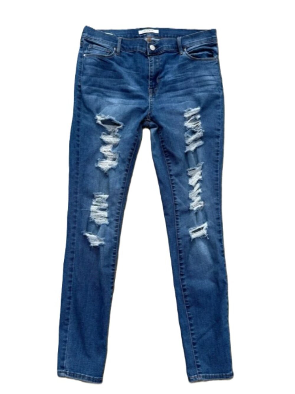 PacSun Perfect Fit Jeggings 28 Medium Wash Ripped Distressed Grunge Y2K